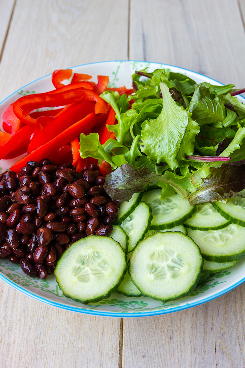 Salade met kidneybonen