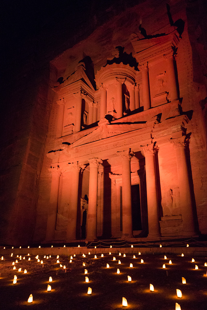 Petra by night